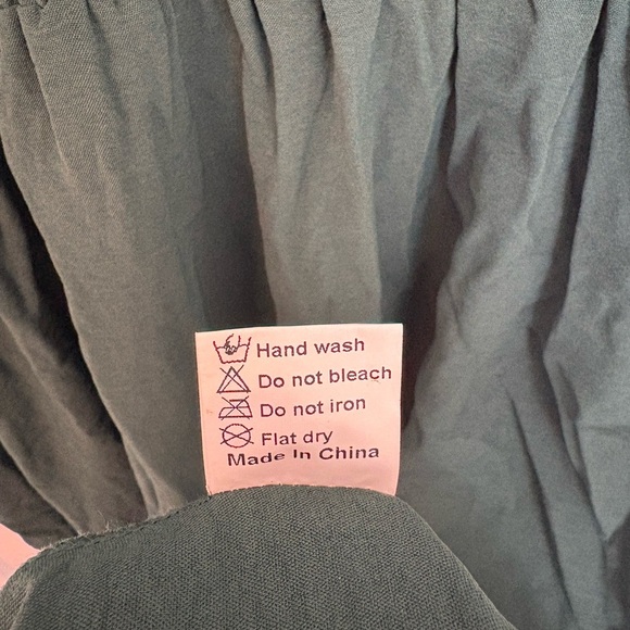 Women’s Summer Wrap V Neck Dress - Dark Green - Size XL - Picture 6 of 9